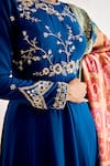 Shop_Suruchi Parakh_Blue Georgette And Banarasi Embroidery Floral Closed Anarkali With Dupatta _Online_at_Aza_Fashions