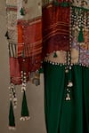 Buy_ASEEM KAPOOR_Multi Color Natural Crepe Embroidery Resham Jacket Open Mitra Trouser Set 