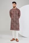Buy Kasbah Black Chanderi Embroidery, Sequins Paisley Kurta at Aza Fashions Buy_Kasbah_Black Chanderi Embroidery, Sequins Paisley Kurta _at_Aza_Fashions