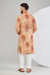 Shop_Kasbah_Multi Color Georgette Print Kalamkari Floral Mandala Kurta _at_Aza_Fashions