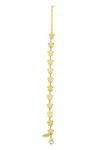 Zariin_Gold Plated Flowers Of Hope Carved Bracelet _Online_at_Aza_Fashions