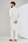 Shop_Kasbah_Ivory Silk Embroidered Mirror Straight Kurta _at_Aza_Fashions