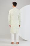 Shop_Kasbah_Ivory Georgette Embroidered Chikankari Floral Sequin Kurta _at_Aza_Fashions