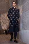 Buy Amit Arora Black Modal, Cotton, Silk Embroidery Floral Butta Waistcoat And Kurta Set at Aza Fashions Buy_Amit Arora_Black Modal, Cotton, Silk Embroidery Floral Butta Waistcoat And Kurta Set _at_Aza_Fashions