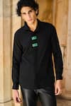 Buy_Dash And Dot_Black Cotton Jade Button Shirt _at_Aza_Fashions