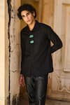 Buy_Dash And Dot_Black Cotton Jade Button Shirt _Online_at_Aza_Fashions