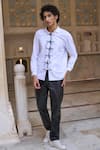 Buy_Dash And Dot_White Cotton Knot Button Shirt _at_Aza_Fashions