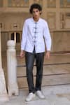Buy_Dash And Dot_White Cotton Knot Button Shirt _Online_at_Aza_Fashions