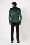 Shop_YOSEBA_Green Blazer Velvet Embroidered Sequin Gotham Shimmering With Trouser _at_Aza_Fashions