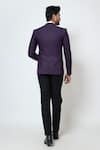 Shop_YOSEBA_Purple Premium Suiting Embroidery Salli Placement Blazer With Trouser _at_Aza_Fashions