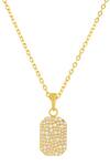 Shop_Arvino_Gold Plated Crystal Bullion Embellished Pendant Necklace _at_Aza_Fashions