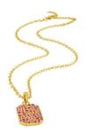 Shop_Arvino_Gold Plated Roseate Bullion Finery Necklace _at_Aza_Fashions
