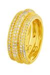 Shop_Arvino_Gold Plated Crystals Glitzy Star Studded Band Ring _at_Aza_Fashions
