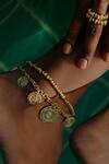 Buy_Arvino_Gold Plated Medallion Of The Serpent Anklet-single Pc _at_Aza_Fashions