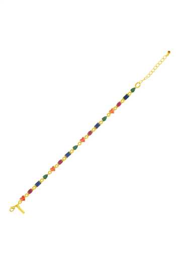 Shop_Arvino_Gold Plated Crystals Multihued Crescendo Bracelet-single Pc _Online_at_Aza_Fashions