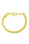 Arvino_Gold Plated Axis Power Bracelet _Online_at_Aza_Fashions