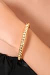 Buy Arvino Gold Plated Etched Furrowed Bangle at Aza Fashions Buy_Arvino_Gold Plated Etched Furrowed Bangle _at_Aza_Fashions