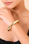 Buy_Arvino_Gold Plated Artisan Inlay Open Cuff Bangle-single Pc _at_Aza_Fashions