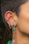 Shop_Arvino_Gold Plated Crystals Chromatic Cascade Ear Cuff-single Pc _Online_at_Aza_Fashions
