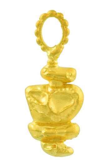 Arvino_Gold Plated Patrimony Totem Charm _Online_at_Aza_Fashions