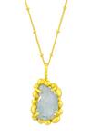 Shop_Arvino_Gold Plated Aquamarine Sorcery Crystal Studded Pendant Necklace _Online_at_Aza_Fashions