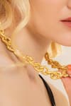 Buy_Arvino_Gold Plated Peppercorn Massy Link Necklace _Online_at_Aza_Fashions