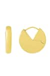 Shop_Arvino_Gold Plated Pacman Earrings _at_Aza_Fashions