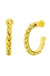 Buy_Arvino_Gold Plated Nautical Knot Hoops _Online_at_Aza_Fashions