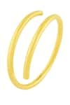 Arvino_Gold Plated Plain Crossover Bangle _Online_at_Aza_Fashions