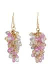 Buy_Anuka Jewels_Multi Color Tourmaline Drop Bunch Earrings _at_Aza_Fashions