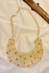 Buy_Anuka Jewels_Gold Plated Diamond Embellished Necklace _at_Aza_Fashions