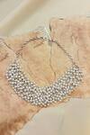 Buy_Anuka Jewels_Silver Plated Pearl Layered Embellished Necklace _at_Aza_Fashions