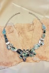 Buy_Anuka Jewels_Green Abalone Stone Embellished Necklace _at_Aza_Fashions