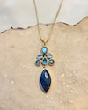 Shop_Anuka Jewels_Blue Topaz Stone Embellished Pendant Necklace _at_Aza_Fashions