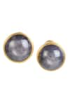 Buy_Anuka Jewels_Purple Star Ruby Helix Stud Earrings _at_Aza_Fashions