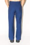 Shop_Leh Studios_Blue 100% Viscose Toby Pleated Pant 