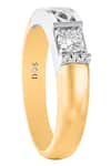 Divine Solitaires_Yellow Diamond Solitaire Two-tone Band Ring _Online_at_Aza_Fashions