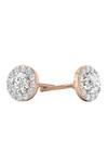 Shop Divine Solitaires Rose Gold Imitation Diamonds Round Solitaire Studs at Aza Fashions Shop_Divine Solitaires_Rose Gold Imitation Diamonds Round Solitaire Studs_at_Aza_Fashions
