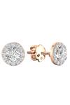 Divine Solitaires Rose Gold Imitation Diamonds Round Solitaire Studs Online at Aza Fashions Divine Solitaires_Rose Gold Imitation Diamonds Round Solitaire Studs_Online_at_Aza_Fashions