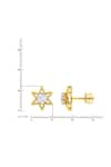 Buy_Divine Solitaires_Yellow Diamond Round Star Studs _Online_at_Aza_Fashions