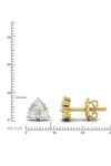 Buy_Divine Solitaires_Yellow Imitation Diamonds Cluster Studs_Online_at_Aza_Fashions