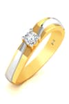 Buy_Divine Solitaires_Yellow Diamond Solitaire Wave Pattern Ring _at_Aza_Fashions