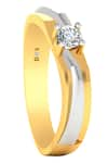 Divine Solitaires_Yellow Diamond Solitaire Wave Pattern Ring _Online_at_Aza_Fashions