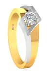 Divine Solitaires_Yellow Diamond Solitaire Geometric Ring _Online_at_Aza_Fashions