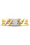 Shop_Divine Solitaires_Yellow Diamond Solitaire Two-tone Ring _at_Aza_Fashions