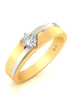 Buy_Divine Solitaires_Yellow Diamond Two-tone Solitaire Ring _at_Aza_Fashions