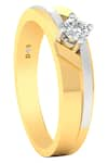 Divine Solitaires_Yellow Diamond Two-tone Solitaire Ring _Online_at_Aza_Fashions