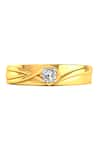 Shop_Divine Solitaires_Yellow Diamond Round Solitaire Ring _at_Aza_Fashions