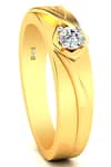 Divine Solitaires_Yellow Diamond Round Solitaire Ring _Online_at_Aza_Fashions