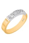 Buy_Divine Solitaires_Yellow Diamond Solitaire Two Tone Ring _at_Aza_Fashions